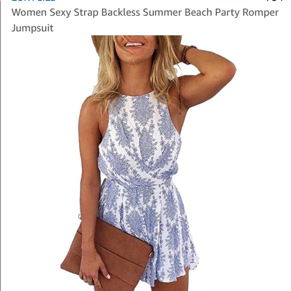 Backless Romper Jumpsuit